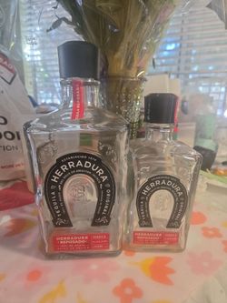Herradura empty glass  bottles