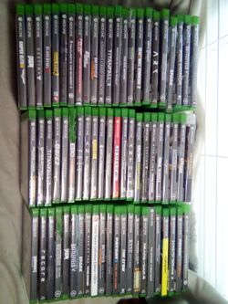 Xbox One game lot (67)(North Arlington)(READ BEFORE MESSAGE)