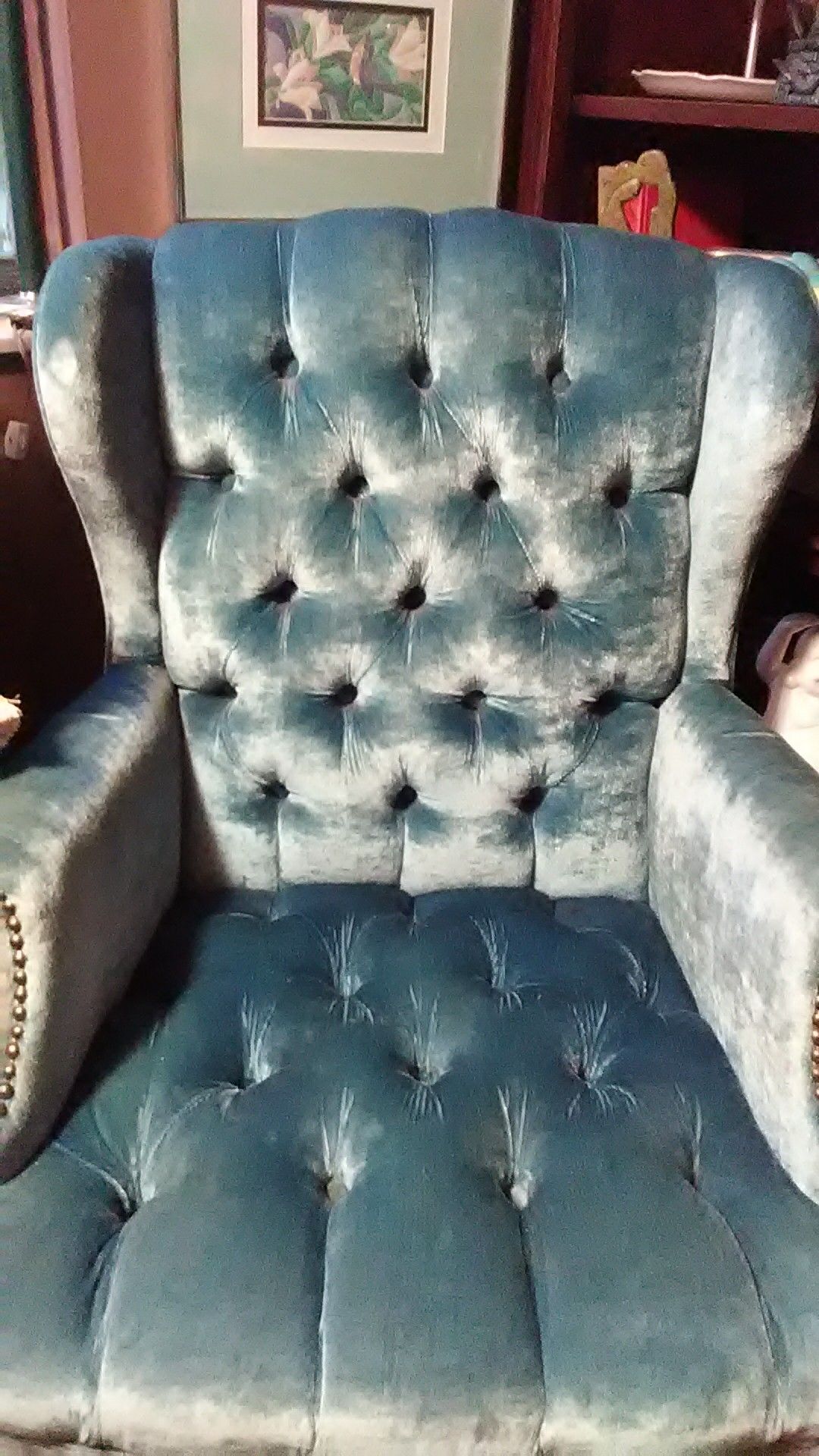 Sale Fabulous Mid Century Crushed Velvet Chair for Sale in Covington ...