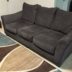 Brown Microfiber Sofa and Loveseat $350