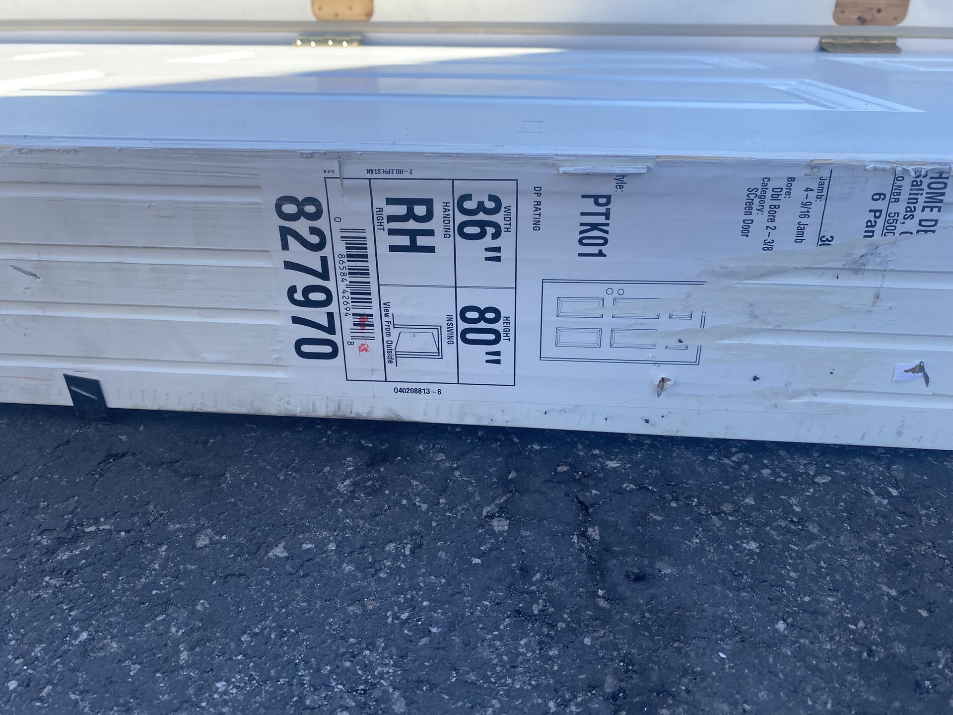 36x80 Exterior Right Hand Door