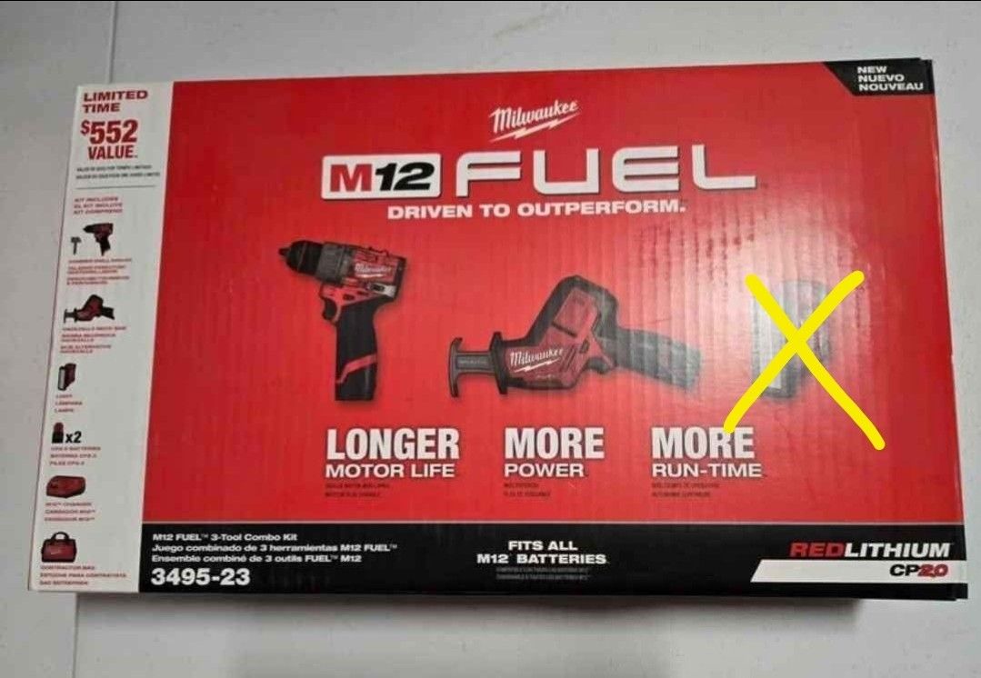 Milwaukee M12 FUEL COMBO FIRM PRICE
