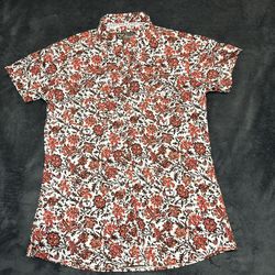 Cowgirl Hardware Women's Floral Print ShortSleeve Western Pearl Snap Shirt
