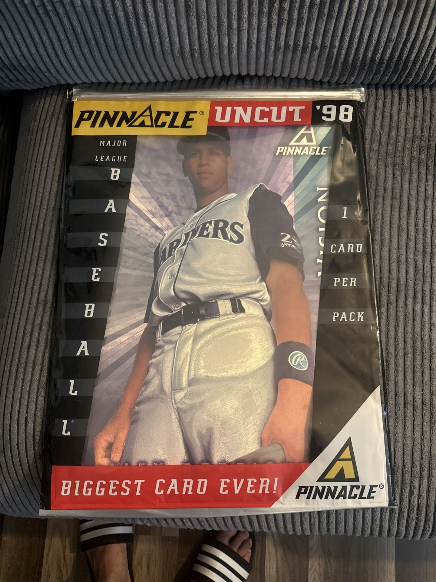 Pinnacle Uncut 1998 Biggest Card Ever Alex Rodriguez sealed Seattle Mariners mlb