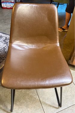 Faux Leather bucket chair