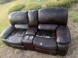 Brown recliner
