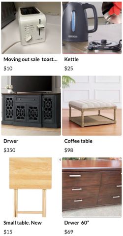 Moving out sale