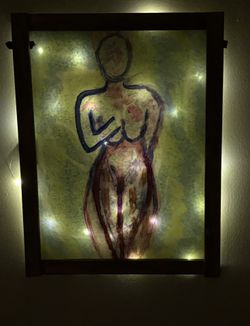 Original Pierre Rivera Rodriguez  Signed Painting 