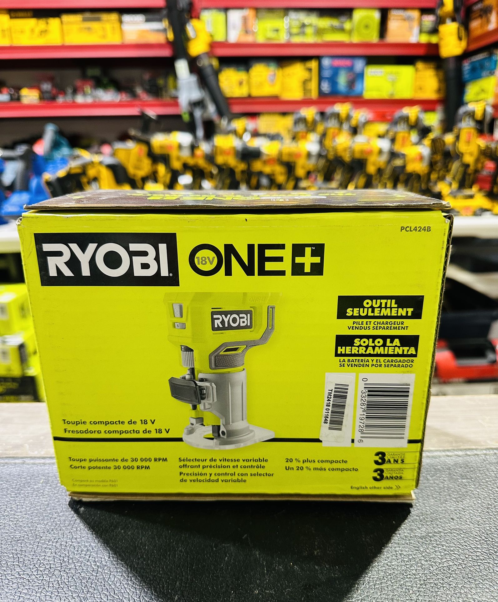 RYOBI ONE+ 18V Cordless Compact Fixed Base Router (Tool Only)