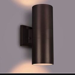 rosykite Outdoor Wall Lights Dusk to Dawn Outdoor Lighting Fixtures Wall Mount - 2 Light Bulbs Included, Modern Sconces Wall Lighting- Up Down Exterio