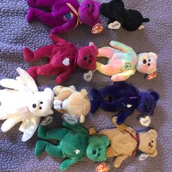 Rare beanie babies with and without errors