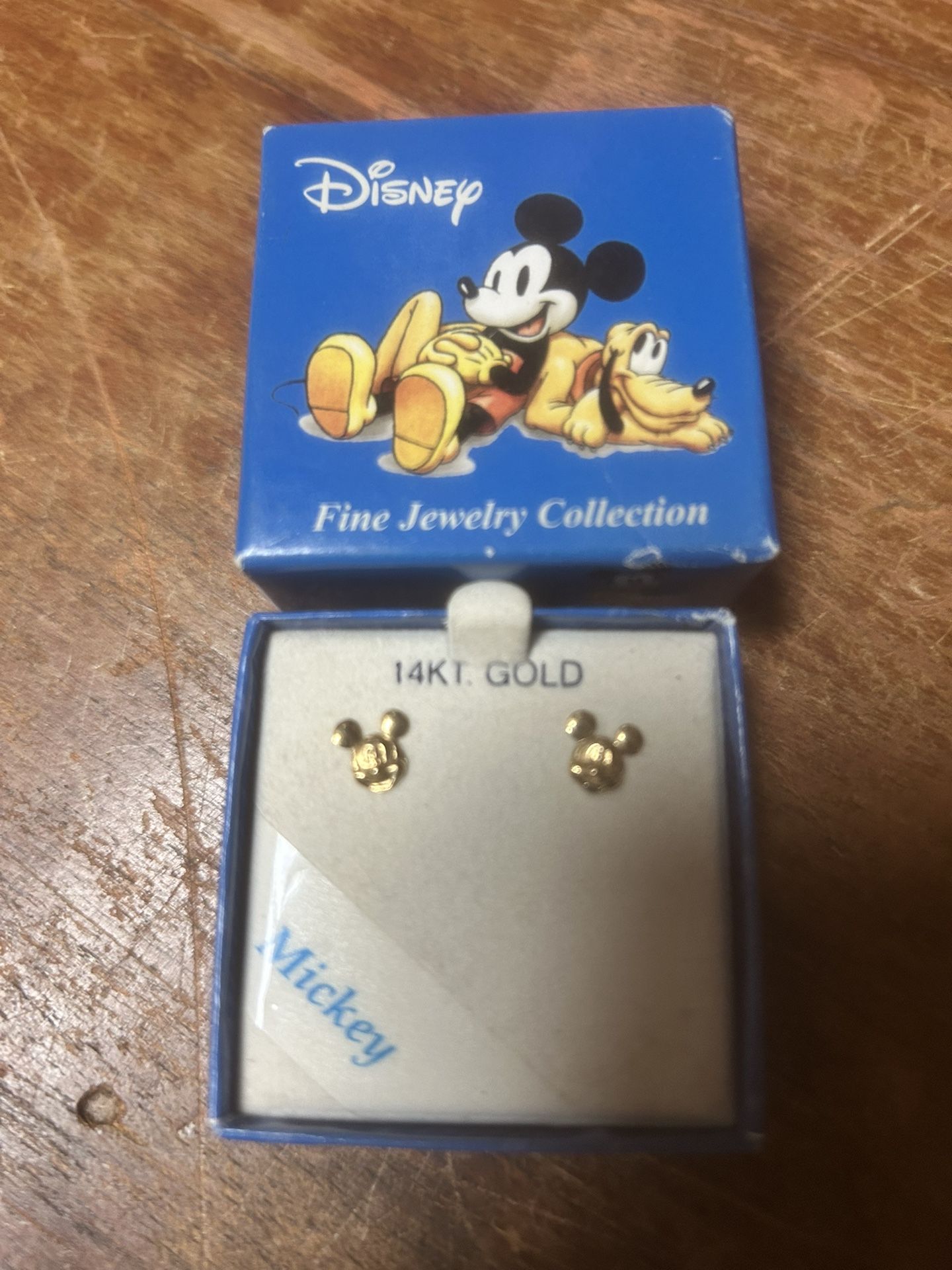 14kt Gold Mickey Mouse Earrings