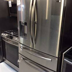 Samsung 23 Cu Ft 3 Door French Door Counter Depth Refrigerator 