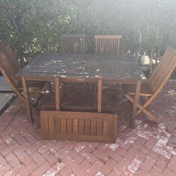 Teak table and Chairs