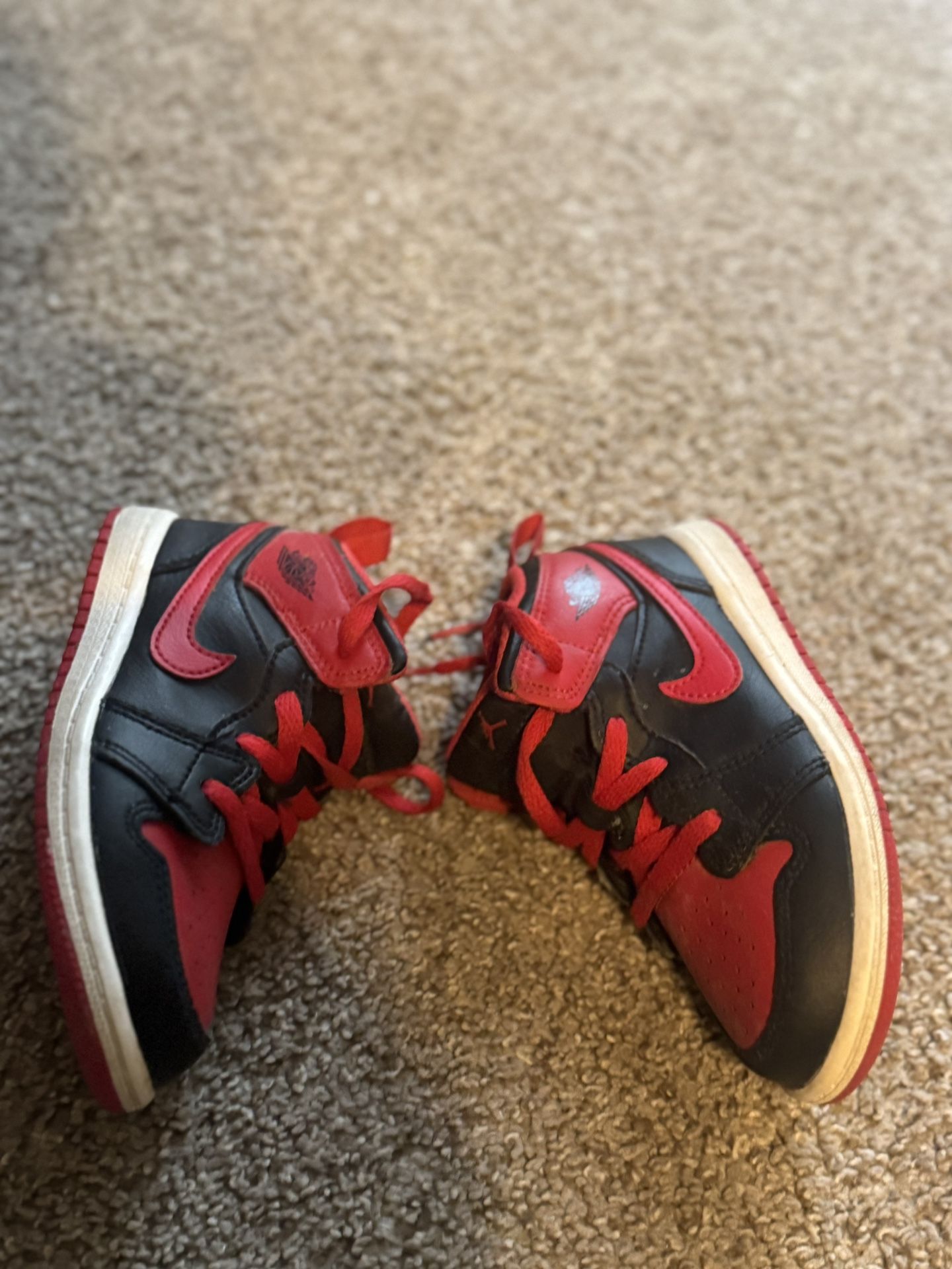 Black And Red Jordan 1 9c