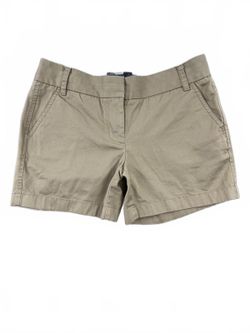 J.Crew Classic Khaki Chino Shorts Casual Preppy Summer Cotton Tan Beige