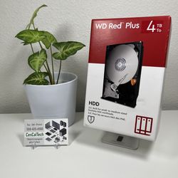 New WD Red Plus 4TB NAS HDD Internal Hard Drive 5400RPM SATA 256MB 3.5" WD40EFPX