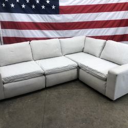Free Delivery - Ashley 4 Piece Modular Sectional Couch 