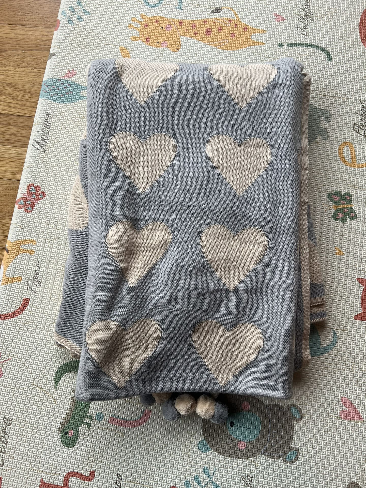 Heart Pattern Kids Blanket 