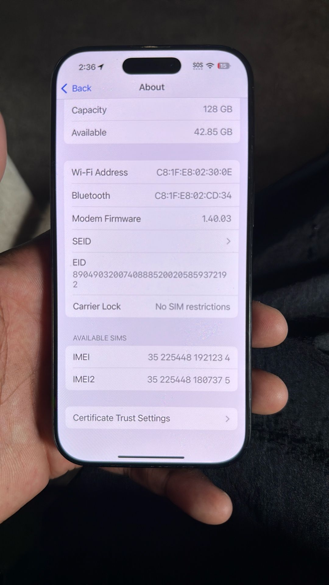 iPhone 16 Pro128 GB Unlocked