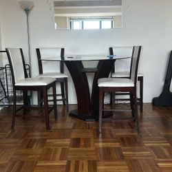 Glass top Dining room table 