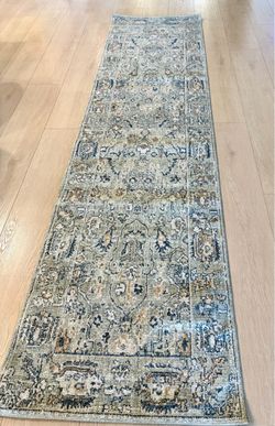 New Loloi Milena 3’x10’ Runner Rug Sage Hallway Entryway Area Rug