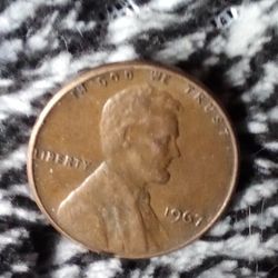 1967 No Mintmark Penny