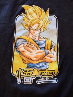 Dragon Ball Z Retro Super Saiyan Goku T-Shirt Men's Medium Black Short Sleeve