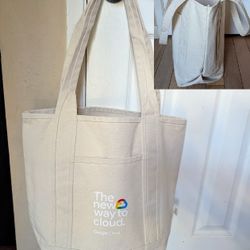 canvas Google tote Shopping bag