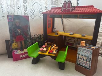 Vintage Barbie McDonald’s Playset #5559 + Disney Barbie Bundle