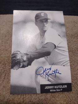 Autographed post card Jerry Kutzler.
