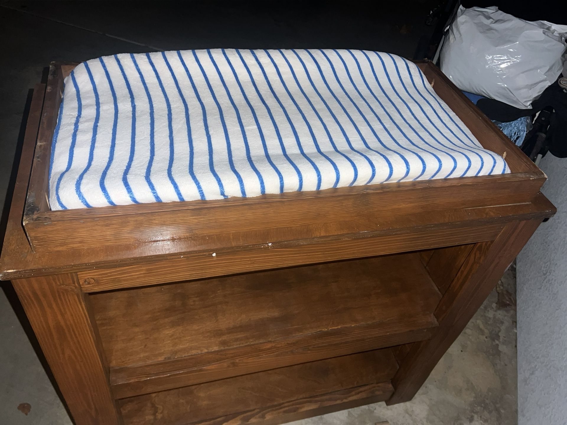 Wood Changing Table 