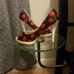 Polkad Dot High Heels