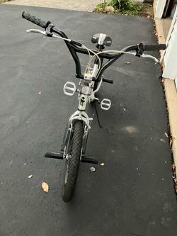 Rhino BMX Bike Silver and Black