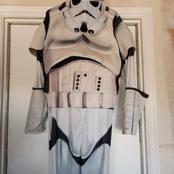 Stormtrooper costume adult large mask cracked