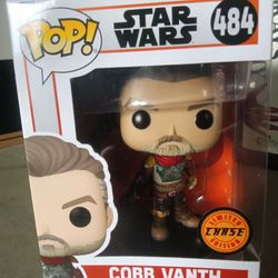 Funko Cobb Vanth. Chase. Rare. Mask Off.
