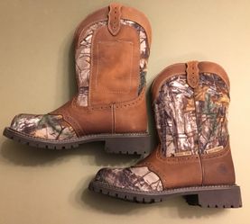 NEW Justin Work Boots Cowboy Camo Steel Toe Waterproof