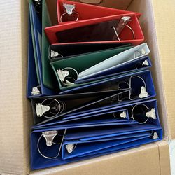 Assorted 3 Ring Binders