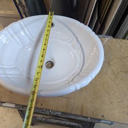 China Bath Sink Vess, Top, bottom Mount