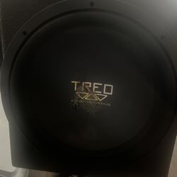 15 inch subwoofer with box and amp