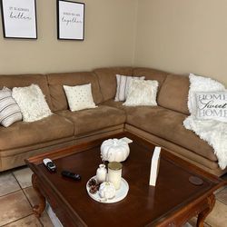 Microfiber Sectional Brown Couch For Sale