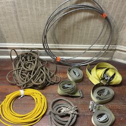 Straps, Rope & Steel Wire ($20 All)