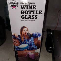 New wine bottle glass