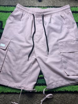 Pink Cargo Shorts