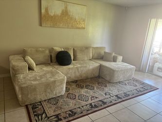 Sofa ,cream for 6 people