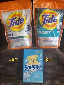 TIDE PODS 18XL EACH (DOUBLE LOADS) BUNDLE