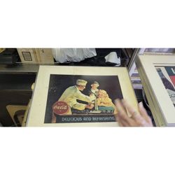 Coke Signs And Coke Clock 