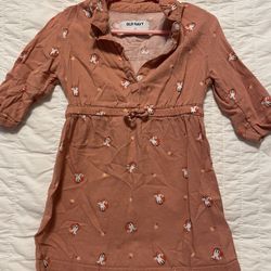 Old Navy Pink Fox Toddler Dress Size 3T