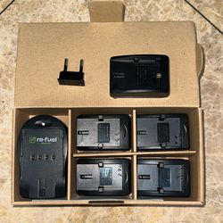 Canon Battery Charger Kit - Canon LPE 6 , 8 , 10, 12, 17