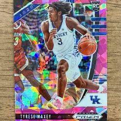 2020 Prizm Draft Picks TYRESE MAXEY #14 Pink Ice Prizm RC Kentucky 76ers